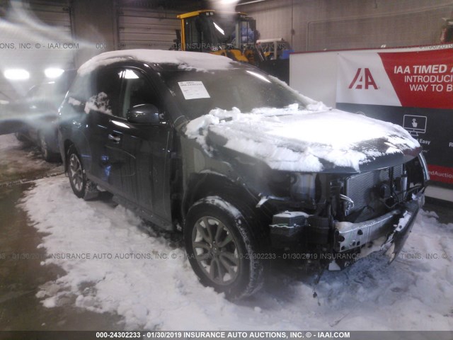 5N1AR2MM5EC719443 - 2014 NISSAN PATHFINDER S/SV/SL/PLATINUM BLACK photo 1