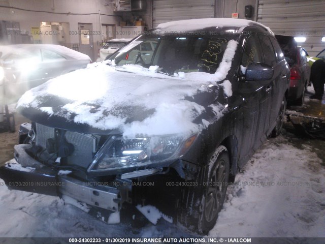 5N1AR2MM5EC719443 - 2014 NISSAN PATHFINDER S/SV/SL/PLATINUM BLACK photo 2