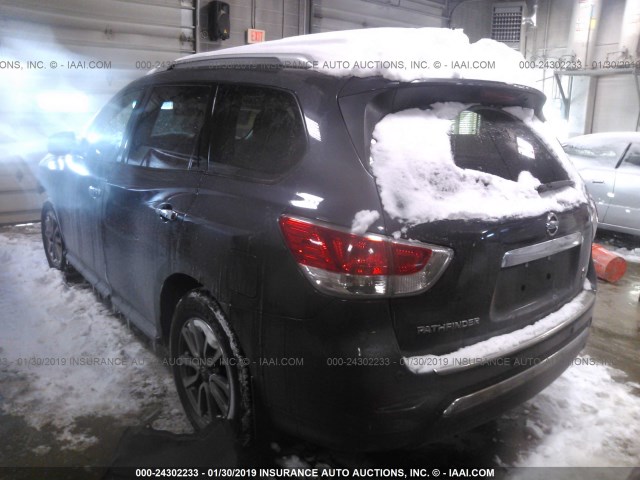 5N1AR2MM5EC719443 - 2014 NISSAN PATHFINDER S/SV/SL/PLATINUM BLACK photo 3
