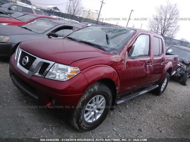 1N6AD0EV6GN758870 - 2016 NISSAN FRONTIER S/SV/SL/PRO-4X RED photo 2