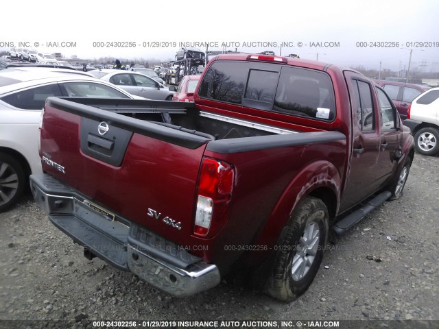 1N6AD0EV6GN758870 - 2016 NISSAN FRONTIER S/SV/SL/PRO-4X RED photo 4