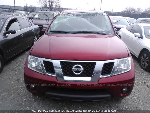 1N6AD0EV6GN758870 - 2016 NISSAN FRONTIER S/SV/SL/PRO-4X RED photo 6