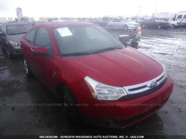 1FAHP33N78W145932 - 2008 FORD FOCUS SE/SEL/SES RED photo 1