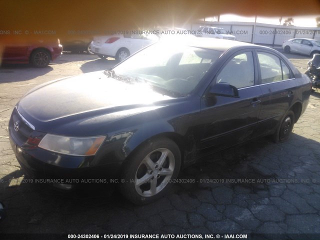 5NPEU46F38H347219 - 2008 HYUNDAI SONATA SE/LIMITED BLACK photo 2