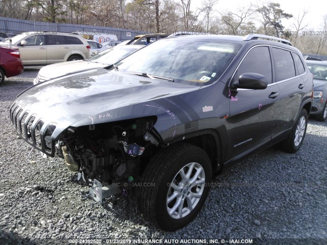 1C4PJMCS1FW673465 - 2015 JEEP CHEROKEE LATITUDE GRAY photo 2