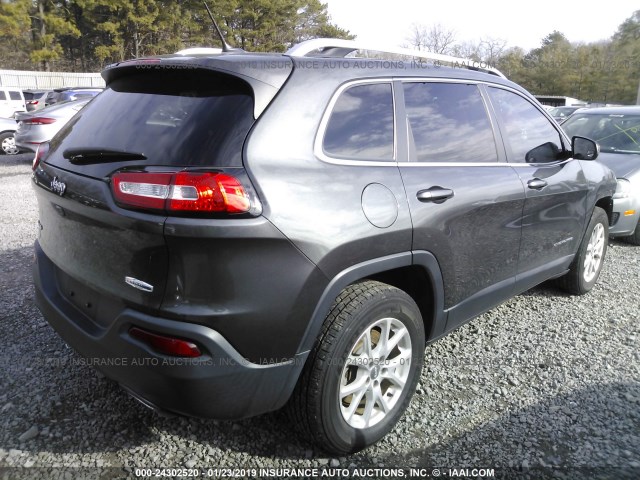 1C4PJMCS1FW673465 - 2015 JEEP CHEROKEE LATITUDE GRAY photo 4