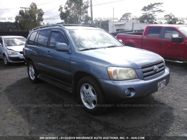 JTEEP21A550080449 - 2005 TOYOTA HIGHLANDER LIMITED BLUE photo 1