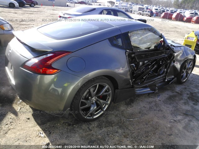 JN1AZ4EH8DM382666 - 2013 NISSAN 370Z TOURING/NISMO GRAY photo 4