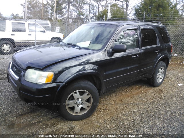 1FMCU04194KA41236 - 2004 FORD ESCAPE LIMITED BLACK photo 2