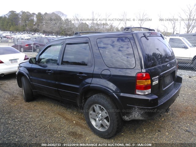 1FMCU04194KA41236 - 2004 FORD ESCAPE LIMITED BLACK photo 3