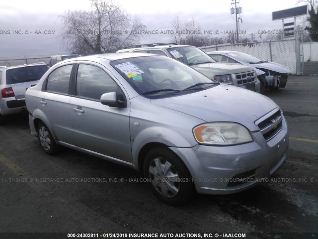 KL1TD56638B100157 - 2008 CHEVROLET AVEO LS GRAY photo 1