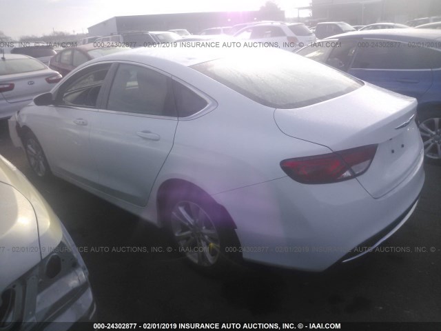 1C3CCCAB4GN150605 - 2016 CHRYSLER 200 LIMITED WHITE photo 3