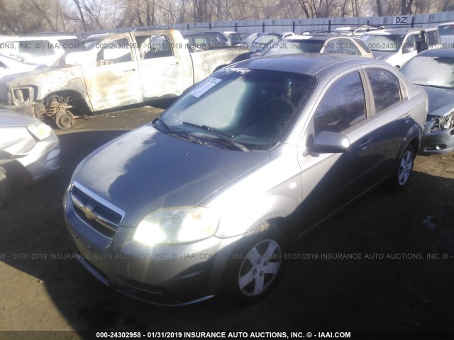 KL1TD566X7B114233 - 2007 CHEVROLET AVEO LS GRAY photo 2