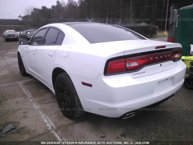 2C3CDXAT1DH584403 - 2013 DODGE CHARGER POLICE WHITE photo 3