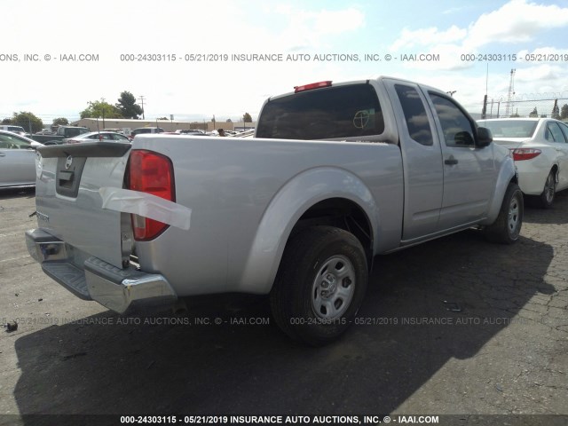 1N6BD0CT4EN768915 - 2014 NISSAN FRONTIER S/SV SILVER photo 4