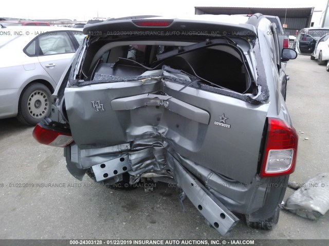1C4NJCBA3CD651761 - 2012 JEEP COMPASS SPORT GRAY photo 6