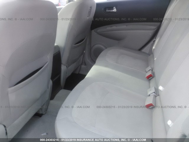 JN8AS5MVXDW622470 - 2013 NISSAN ROGUE S/SV WHITE photo 8