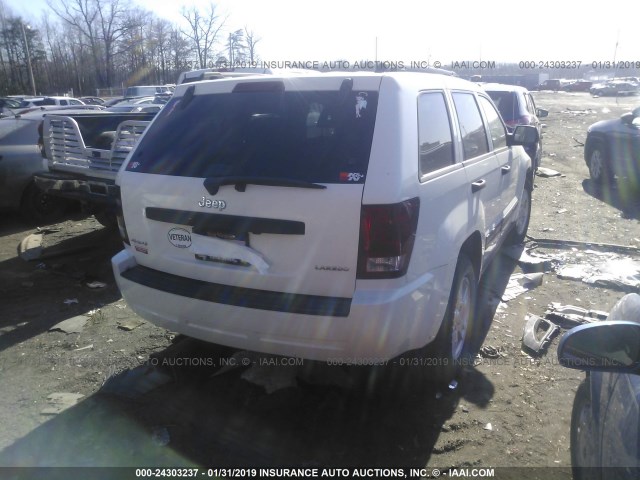1J4GR48K15C514845 - 2005 JEEP GRAND CHEROKEE LAREDO/COLUMBIA/FREEDOM თეთრი ფოტო 4