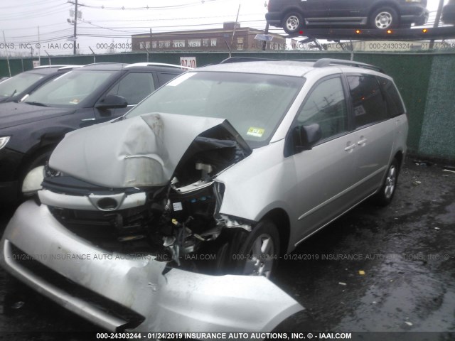 5TDZK23CX9S277722 - 2009 TOYOTA SIENNA CE/LE BEIGE photo 2