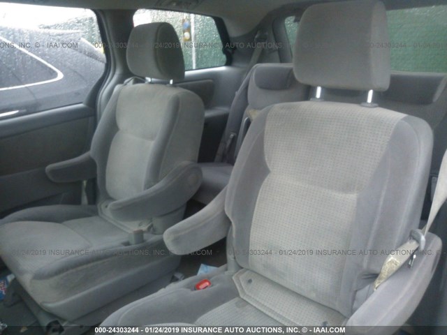 5TDZK23CX9S277722 - 2009 TOYOTA SIENNA CE/LE BEIGE photo 8