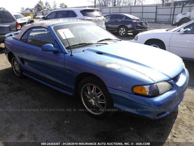 1FALP45TXSF114435 - 1995 FORD MUSTANG GT/GTS BLUE photo 1