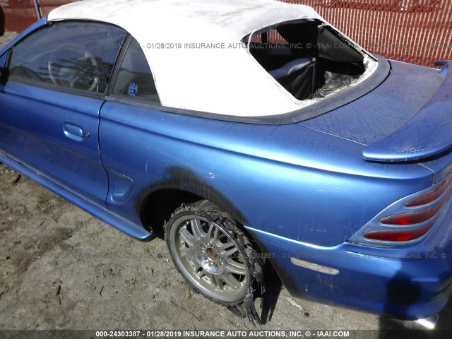 1FALP45TXSF114435 - 1995 FORD MUSTANG GT/GTS BLUE photo 6