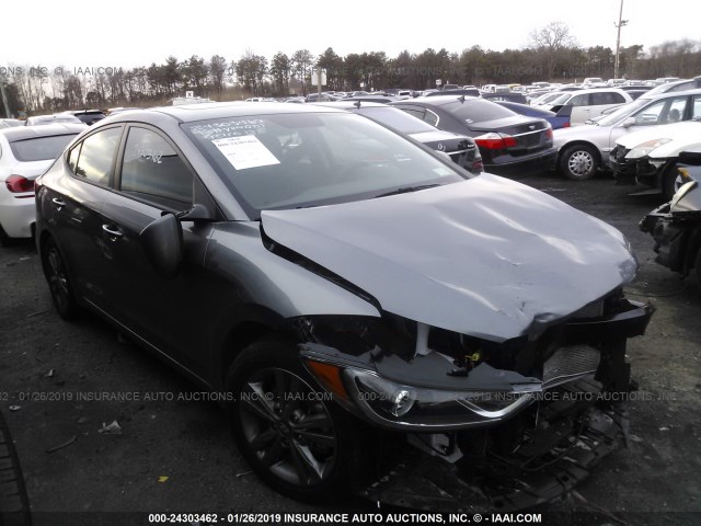 5NPD84LF6JH366129 - 2018 HYUNDAI ELANTRA SEL/VALUE/LIMITED GRAY photo 1