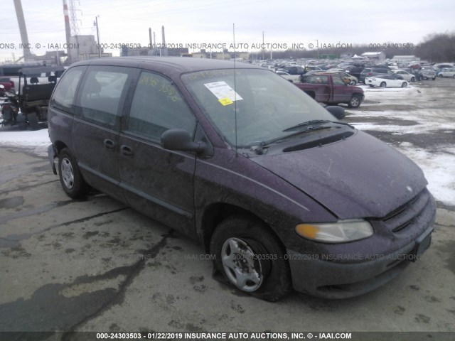 2B4GP2537YR646384 - 2000 DODGE CARAVAN BURGUNDY photo 1