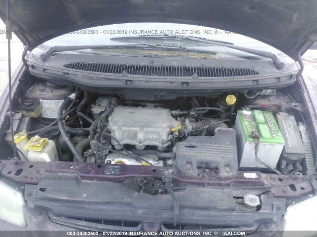 2B4GP2537YR646384 - 2000 DODGE CARAVAN BURGUNDY photo 10