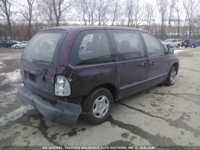 2B4GP2537YR646384 - 2000 DODGE CARAVAN BURGUNDY photo 4