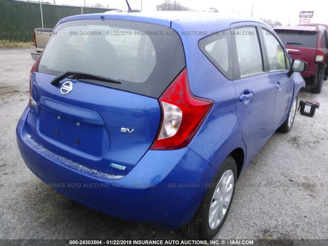 3N1CE2CP5GL380228 - 2016 NISSAN VERSA NOTE S/S PLUS/SV/SL/SR BLUE photo 4