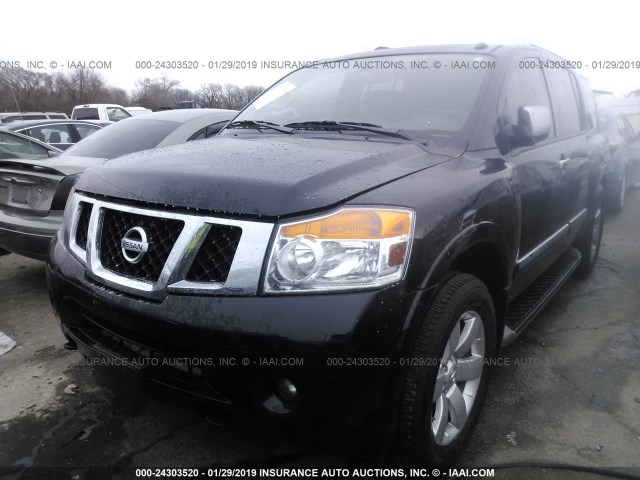 5N1AA0NCXDN612280 - 2013 NISSAN ARMADA SV/SL/PLATINUM BLACK photo 2