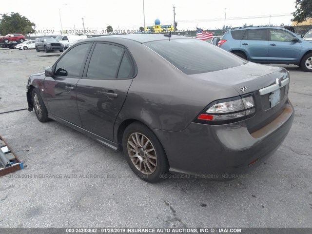 YS3FB49Y081129438 - 2008 SAAB 9-3 2.0T GRAY photo 3