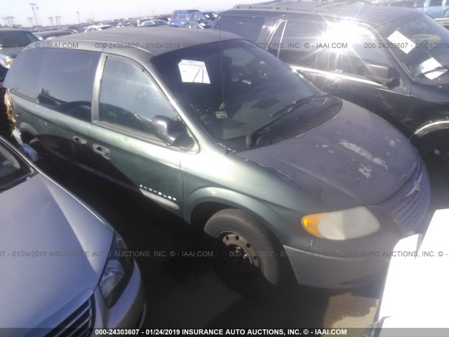 1C4GJ25301B121952 - 2001 CHRYSLER VOYAGER GREEN photo 1