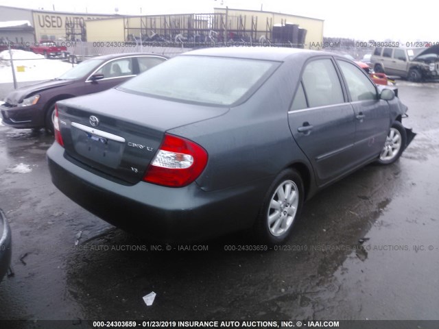 4T1BF32K03U544000 - 2003 TOYOTA CAMRY LE/XLE/SE GREEN photo 4