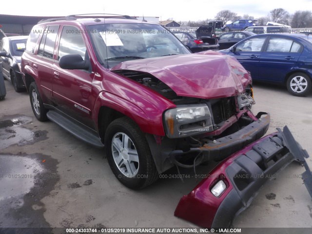 1GNDS13S042206841 - 2004 CHEVROLET TRAILBLAZER LS/LT MAROON photo 1