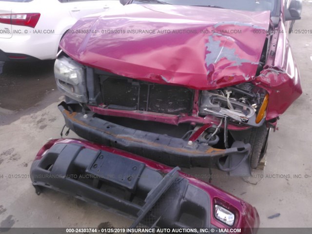 1GNDS13S042206841 - 2004 CHEVROLET TRAILBLAZER LS/LT MAROON photo 6