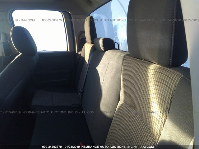 1C6RD7FT6CS214190 - 2012 DODGE RAM 1500 ST MAROON photo 8