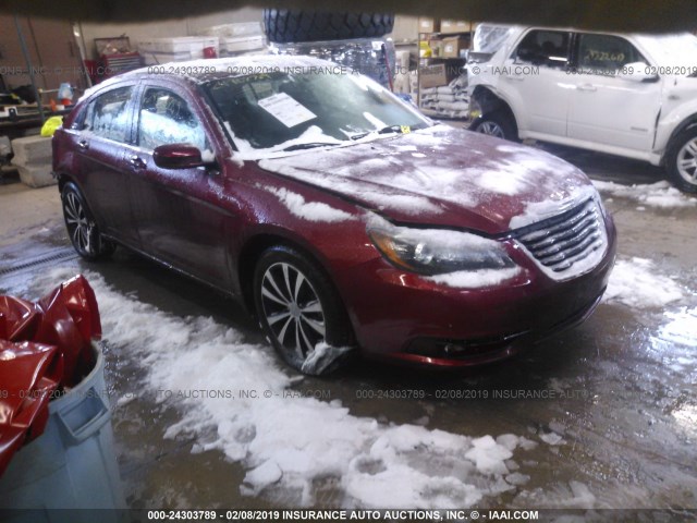 1C3CCBCG8EN153054 - 2014 CHRYSLER 200 LIMITED RED photo 1