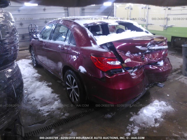 1C3CCBCG8EN153054 - 2014 CHRYSLER 200 LIMITED RED photo 3