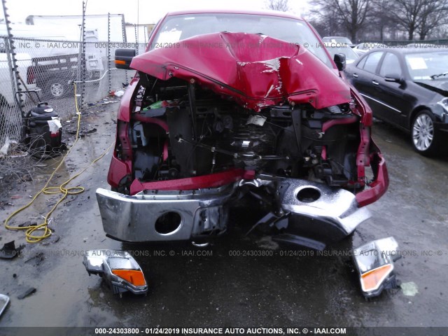 1FTEX1E84AFB75078 - 2010 FORD F150 SUPER CAB MAROON photo 6