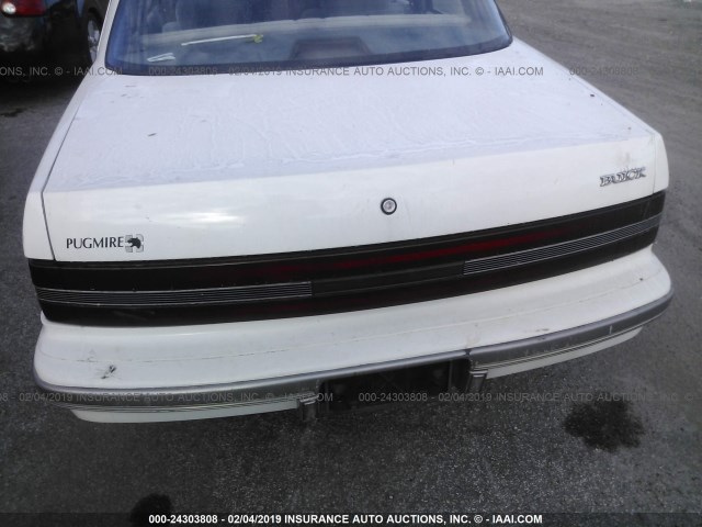 1G4AG55M5T6401775 - 1996 BUICK CENTURY SPECIAL/CUSTOM/LIMITED WHITE photo 6