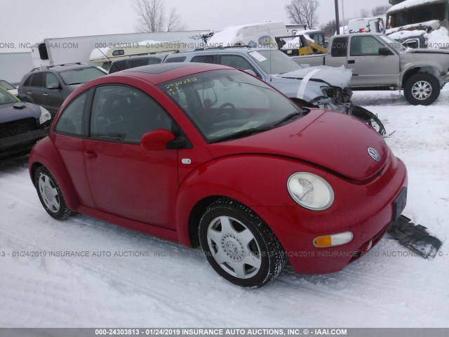 3VWDC21C71M420461 - 2001 VOLKSWAGEN NEW BEETLE GLX RED photo 1