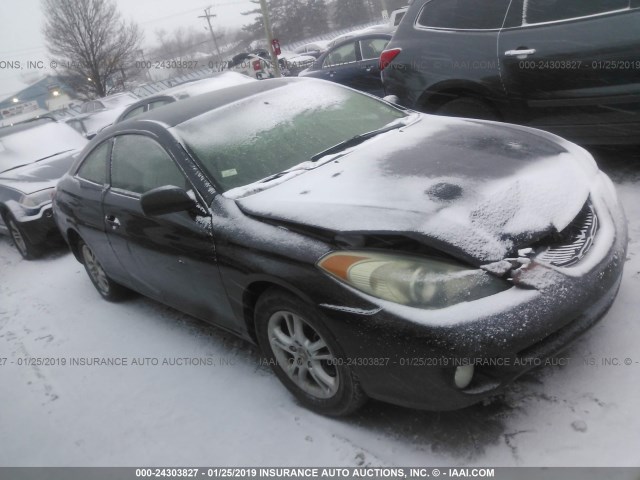 4T1CA38P55U051342 - 2005 TOYOTA CAMRY SOLARA SE/SLE BLACK photo 1