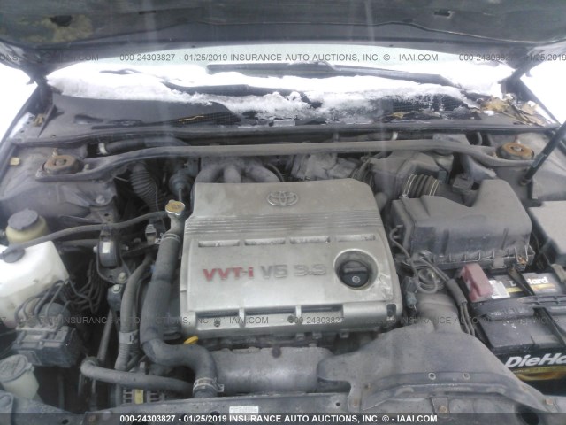 4T1CA38P55U051342 - 2005 TOYOTA CAMRY SOLARA SE/SLE BLACK photo 10