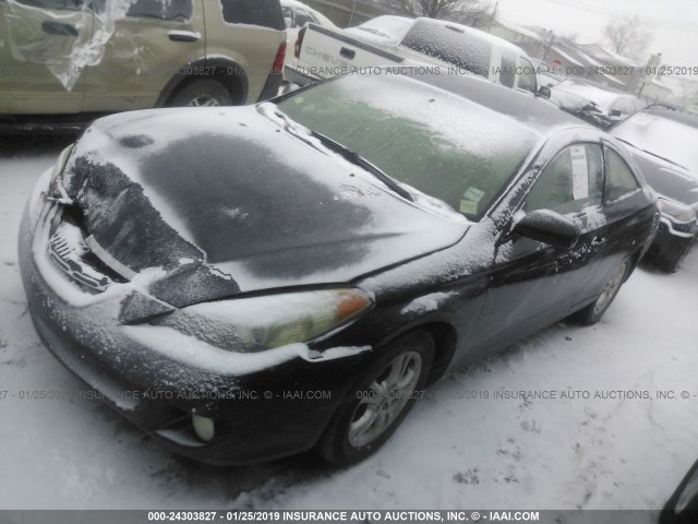 4T1CA38P55U051342 - 2005 TOYOTA CAMRY SOLARA SE/SLE BLACK photo 2