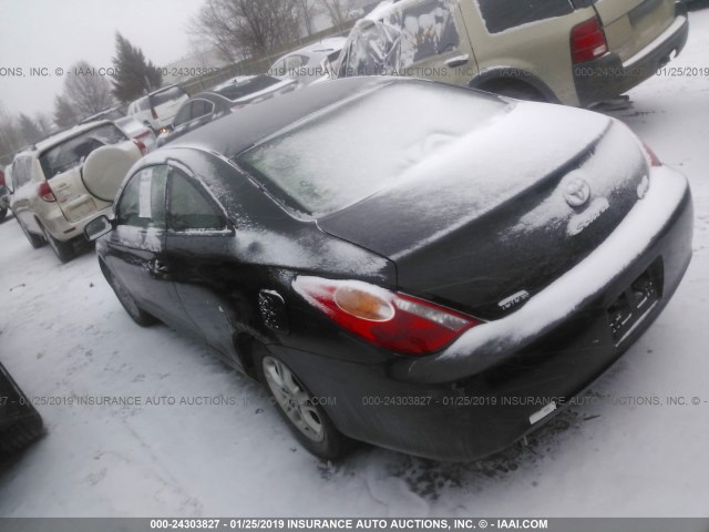 4T1CA38P55U051342 - 2005 TOYOTA CAMRY SOLARA SE/SLE BLACK photo 3