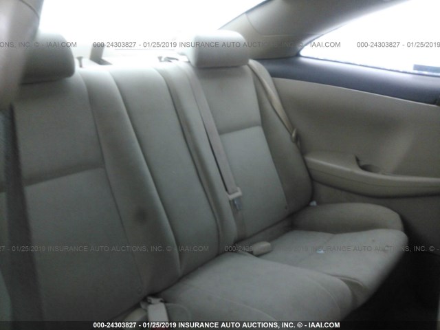 4T1CA38P55U051342 - 2005 TOYOTA CAMRY SOLARA SE/SLE BLACK photo 8