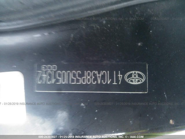 4T1CA38P55U051342 - 2005 TOYOTA CAMRY SOLARA SE/SLE BLACK photo 9