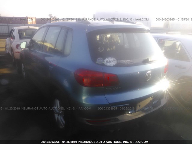 WVGBV7AX1HK024074 - 2017 VOLKSWAGEN TIGUAN S/LIMITED BLUE photo 3